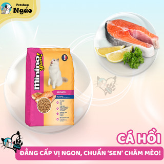 Thức Ăn Cho Mèo Minino Cá Ngừ 480g / Minino Yum 350g (Cá Hồi, Hải Sản, Mực) – Thịt Thật Cho Mèo