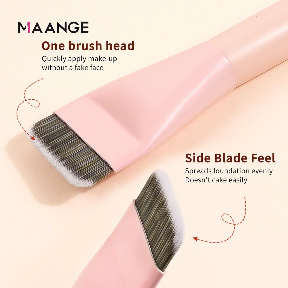 Cọ nền MAANGE dẹp lông cọ chắc siêu mịn cho lớp nền đều hơn | NHÍM HOUSE