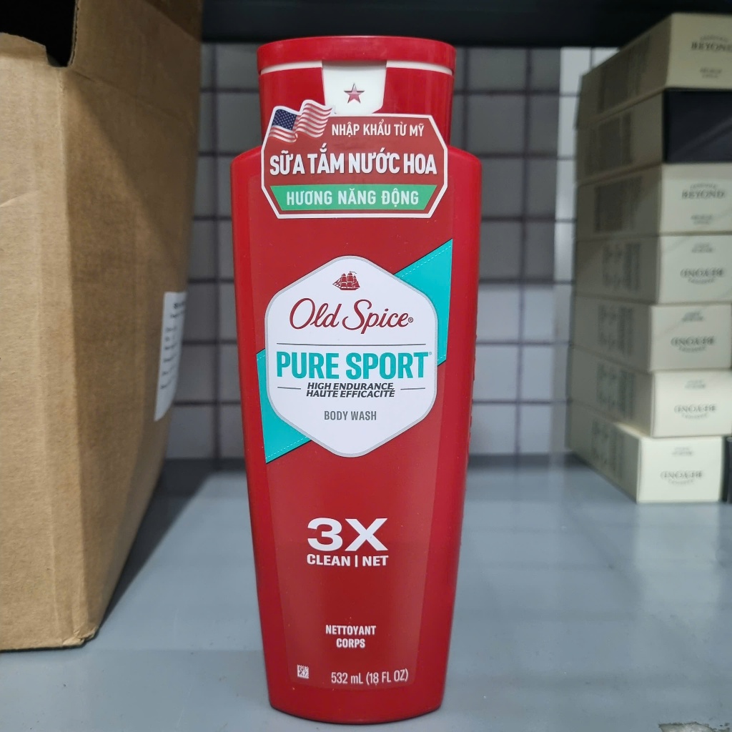 Sữa tắm Gel Nam Old Spice Pure Sport 532ML