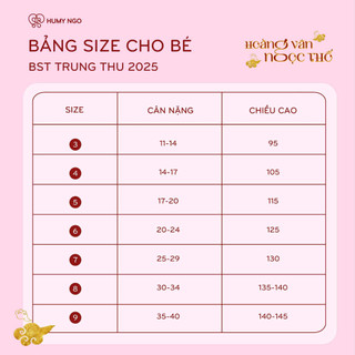 [HUMYNGO] - Set bộ yếm trung thu thiết kế vải lụa gấm cao cấp cho bé gái 3-8tuổi. Bộ đồ trung thu bé gái [S167]