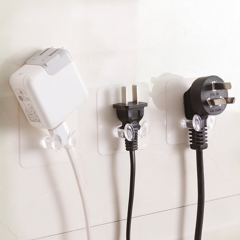 (COMBO 5) Móc Dán Tường Treo Phích Cấm - Móc Đỡ Dây Điện