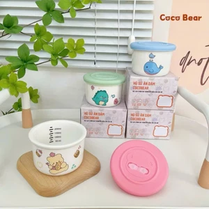 Hũ sứ, bát sứ hoạ tiết ăn dặm cho bé Cocobear, Misan, Mumbebe
