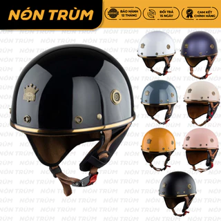 Mũ bảo hiểm nửa đầu Royal M379 có đệm cổ chính hãng cho nam nữ đi xe máy