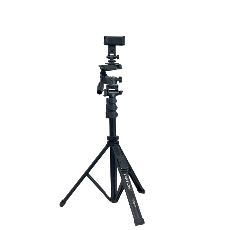 Combo Gậy Selfie Yunteng VCT-91666 + Đầu Tripod Yunteng-190PH – Xoay 360°, Lia Máy Mượt Như Tripod Chuyên Nghiệp