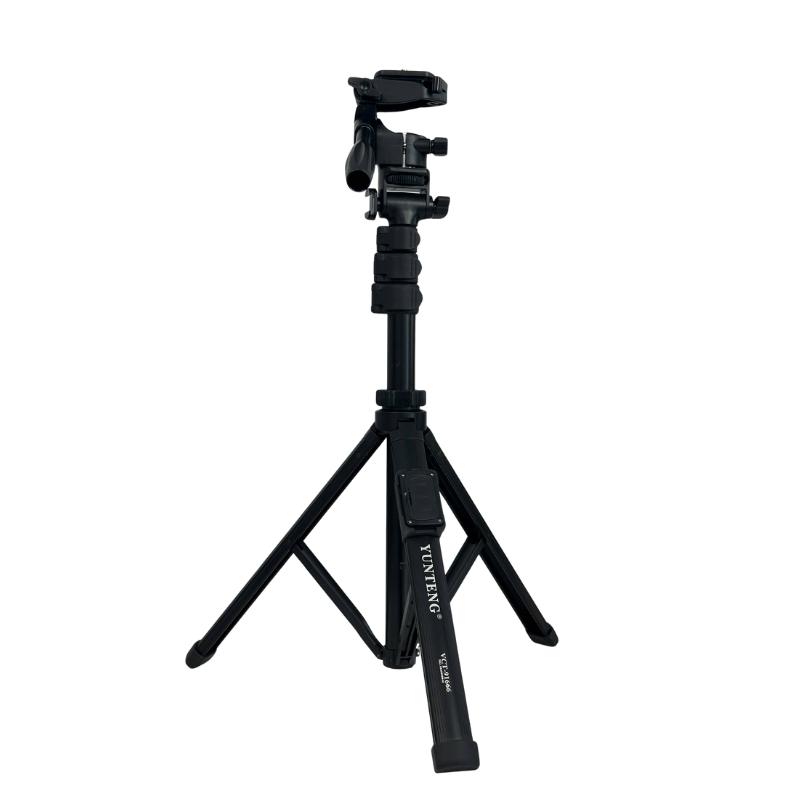 Combo Gậy Selfie Yunteng VCT-91666 + Đầu Tripod Yunteng-190PH – Xoay 360°, Lia Máy Mượt Như Tripod Chuyên Nghiệp