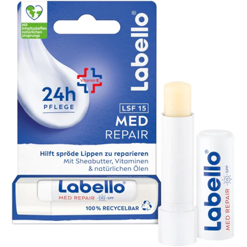 [Bill Đức] Son dưỡng môi Labello Labello Med Repair dưỡng ẩm & chống nắng, 4,8g