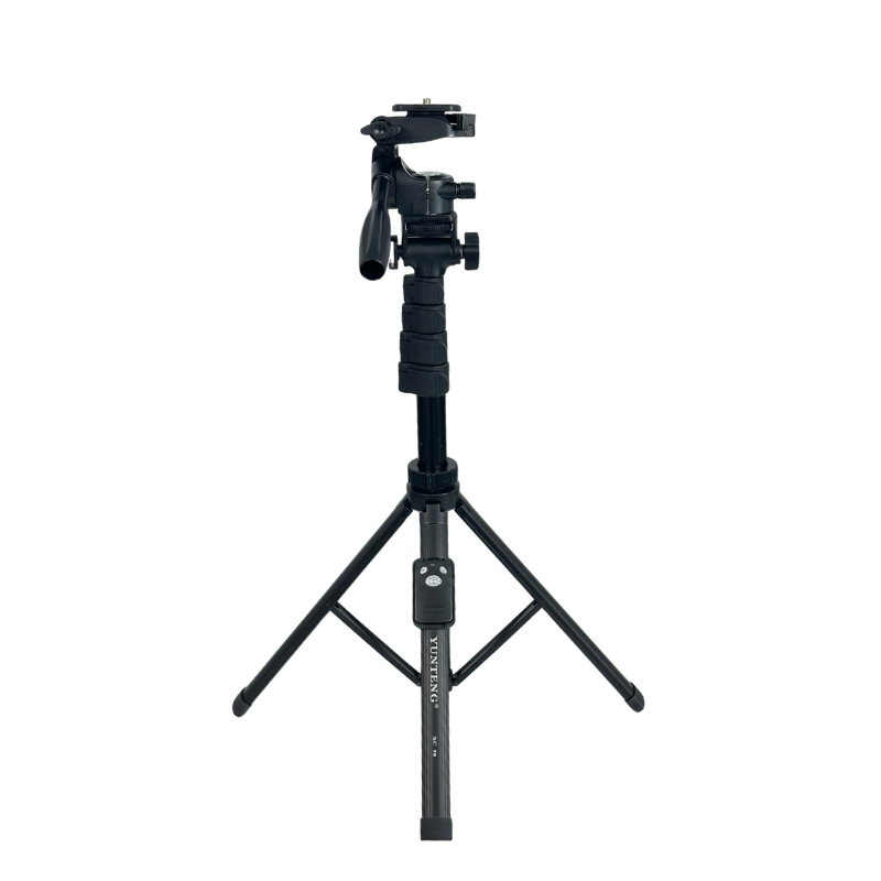 Combo Gậy Selfie Tripod Yunteng XC-90 Và Đầu Tripod VCT-190PH – Gậy Chụp Ảnh Xoay 360°, Lia Máy Mượt Mà