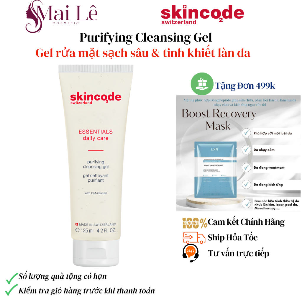 [CHÍNH HÃNG] Skincode Essentials Purifying Cleansing Gel - Gel Rửa Mặt ...
