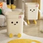 Thùng Rác Hoạt Hình Dễ Thương, Thùng Rác Nhựa Có Nắp Cố Định Túi Rác Decor Phòng Ngủ, Phòng Khách