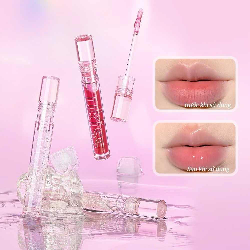 UKISS Son Bóng Có Nhũ Mịn Mượt Dưỡng Ẩm Tạo Hiệu Ứng Gương Bóng 2ml | NHÍM HOUSE