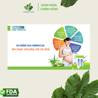 HemoClin Gel – Hỗ trợ giảm khó chịu, nứt kẽ & chăm sóc vùng hậu môn - Châu Âu