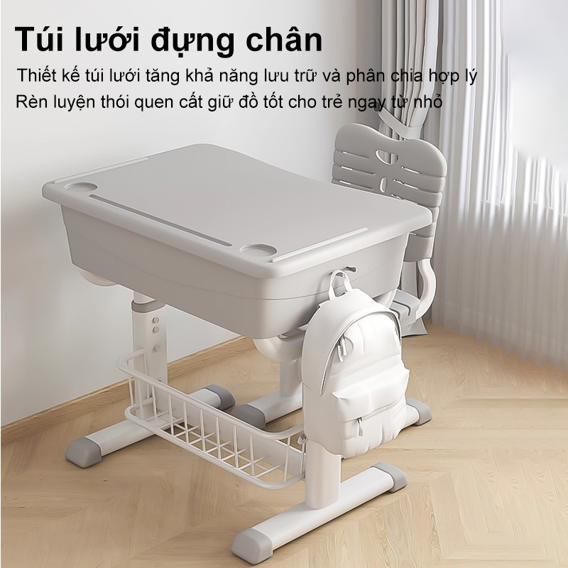 ALVIN Bàn Học Sinh Thông Minh，bộ bàn ghế Có Ngăn Kéo Bàn Viết bàn học chống gù điều chỉnh chiều cao | BigBuy360 - bigbuy360.vn