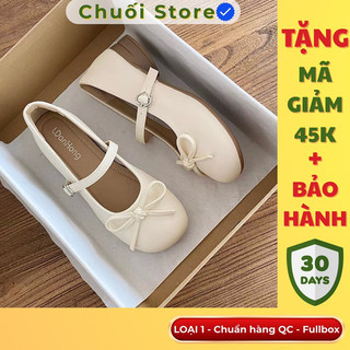 Giày lolita nữ da PU tổng hợp dệt vải đế cao su nữ tính nhẹ nhàng thanh lịch tinh tế