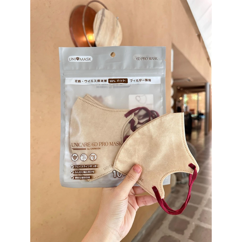 Sét 100c tặng 20 chiếc Khẩu trang 6D Unicare  Mix Đủ 6 Màu Trend,Kháng khuẩn, Qoai êm Thoải Mái