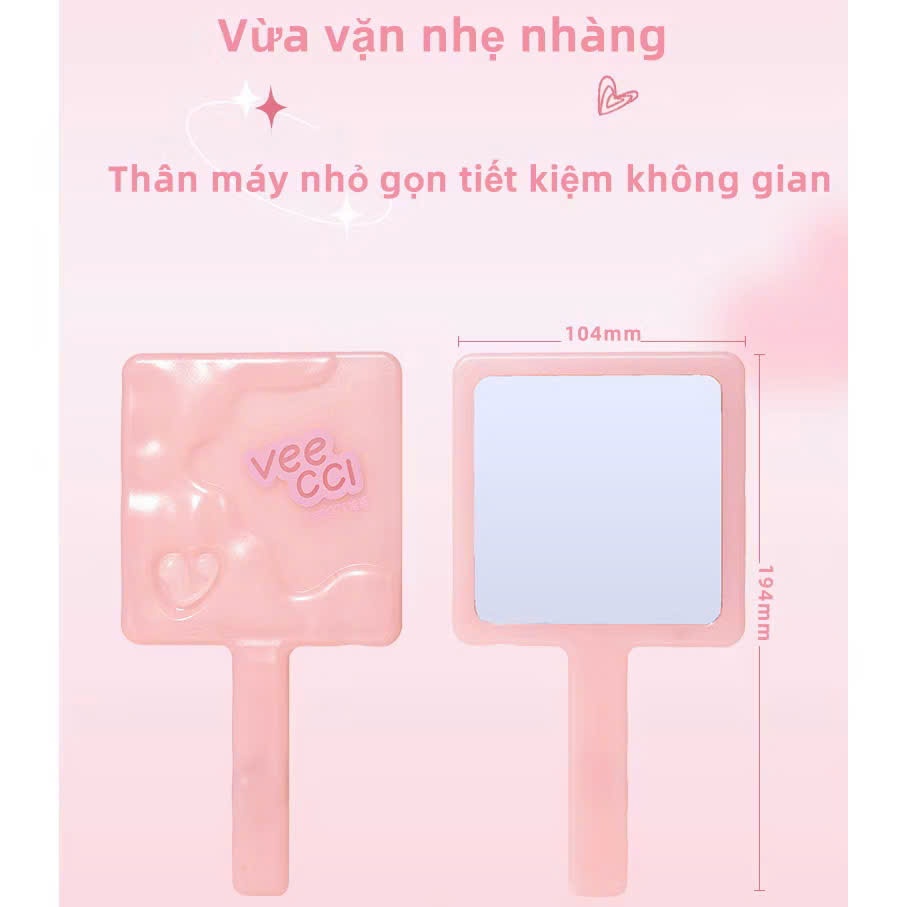 Gương Cầm Tay Veecci Thiết Kế Xinh Xắn, Tinh Tế và Tiện Lợi Cho Mọi Phụ Nữ | NHÍM HOUSE