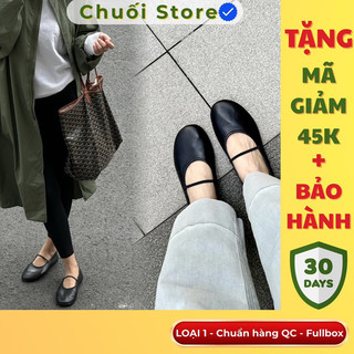 Giày bệt nữ da PU tổng hợp dệt vải đế cao su dễ mang ôm chân vừa vặn êm ái nữ tính