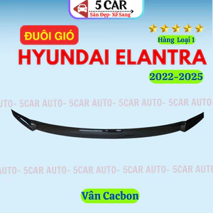 Đuôi gió liền cốp CARBON xe Hyundai Elantra đời 2022- 2025 sơn sẵn màu CACBON