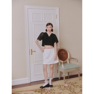 Áo babydoll OLV tay phồng cổ V ren nổi ngọt ngào Rosie nhiều màu phù hợp đi chơi đi hẹn hò