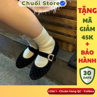 Giày bệt nữ da PU tổng hợp dệt vải đế cao su cao cấp đơn giản sang trọng nữ tính