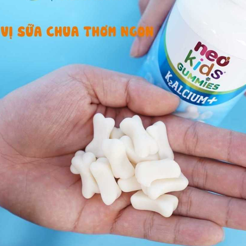 Kẹo Gummies Canxi vị sữa chua Neo Kids hộp 60 viên nhai