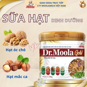 Dr Moola Gold 500g Sữa HẠT dinh dưỡng thơm ngon bổ dưỡng từ các loại hạt quý, Chuẩn chính hãng Moola