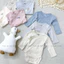 MINENE Body sơ sinh cài chéo dài tay cho bé chất liệu cotton organic