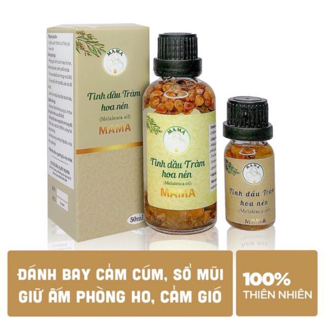 Tinh Dầu Tràm Hoa Nén Mama Nguyên Chất Giữ Ấm, Phòng Ho An toàn cho bé