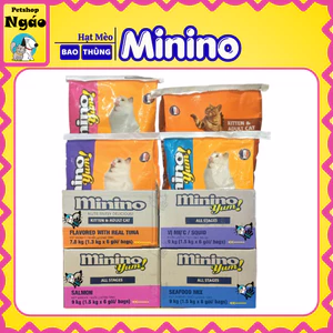 Thức Ăn Hạt Minino / Minino Yum Cho Mèo Mọi Lứa Tuổi (Cá Ngừ - Hải Sản - Cá Hồi)