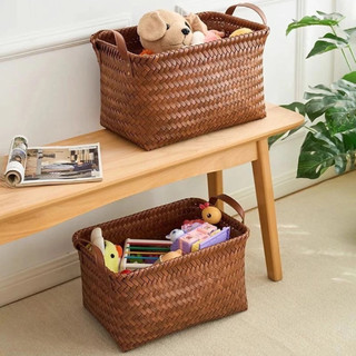 Giỏ đựng quần áo đan thủ công cao cấp đa năng, tiện lợi