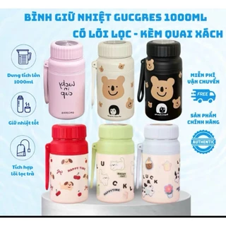 Bình Giữ Nhiệt Gucgres 1000ml - Nắp Vặn Kèm Lõi Lọc Trà - Giữ Nóng- Giữ Lạnh Lâu - Tiện Mang Đi Học- Đi Làm
102.528
₫
-21%
4.9
Đã bán 982
Lạng Sơn
