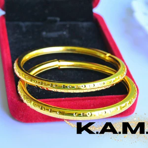 Bộ 02 Vòng Bọng Mạ Vàng 24k Tinh Xảo - Trang Sức KAMY