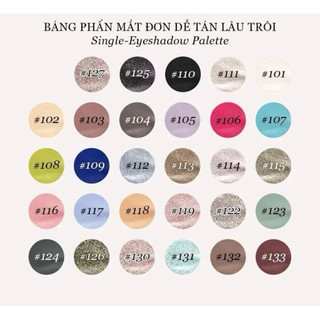 Bảng phấn mắt nhũ đơn sắc JOOCYEE bắt sáng đa dạng dễ tán
