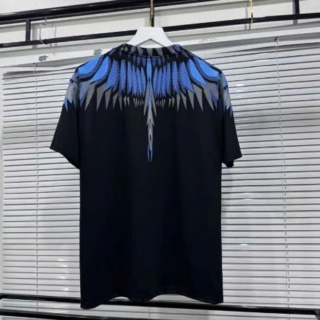 Áo thun tay lỡ nam nữ BURLON In cánh đại bàng 2 mặt Unisex nam nữ From rộng chất thun cotton co dã thấm hút mồ hôi