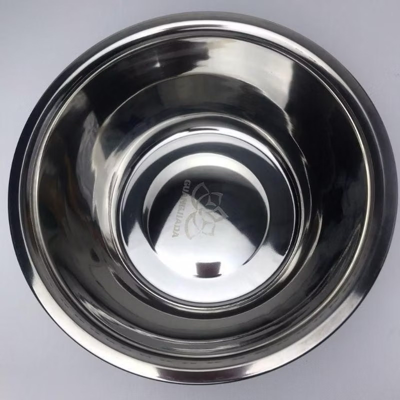 Combo 5 thau Inox 304 đủ size 20,22,24,26,28 cm. Đựng rau quả, thực phẩm, Hàng loại 1