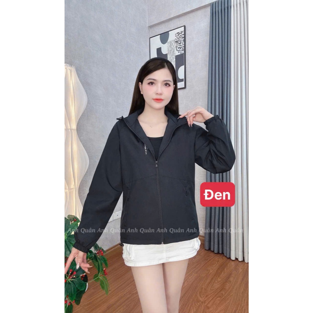 [38-75kg] Áo Khoác Gió Nữ 2 Lớp Lót Lưới Dày Dặn Cao Cấp,Vải Gió Tráng Bạc Cản Gió,Kháng Nước,Chống Tia UV Mẫu Mới 2026 | BigBuy360 - bigbuy360.vn