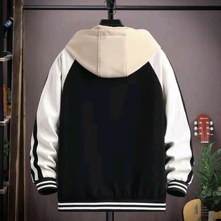 ( CÓ TÚI TRONG ) ÁO KHOÁC NỈ CÓ NÓN DÀNH CHO NAM THÊU LOGO THEO PHONG CÁCH NĂNG VÀ NAM TÍNH
