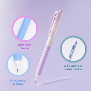 Bút Gel Nước CLASSMATE Ngòi 0.5mm, Bút Bi Gel Mực Ra Đều, Viết Trơn Tru Dùng Cho Học Sinh Ghi Chép GP113/GP114