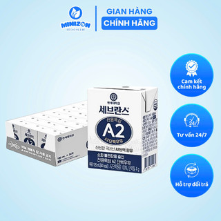 Sữa tươi A2 đạm sạch nguyên chất 125ml từ 1y