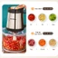 Máy xay thịt đa năng Qcooko 300W, 1.8L xay gia vị, cối thủy tinh cao cấp, Tặng Dao Làm Ruốc