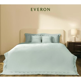Chăn ga Everon ESTMC 26001 màu xanh ngọc vải 3 sợi cao cấp Modal, Tencel Cotoon - Ngọc Thanh Liễu