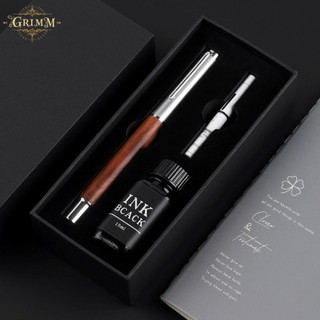 Bút Máy Ký Cao Cấp Thân Gỗ Teak, Gỗ Hồng Đàn, Gỗ Đàn Hương Tím [Tặng Hộp+Túi+Lọ Mực 15ML]