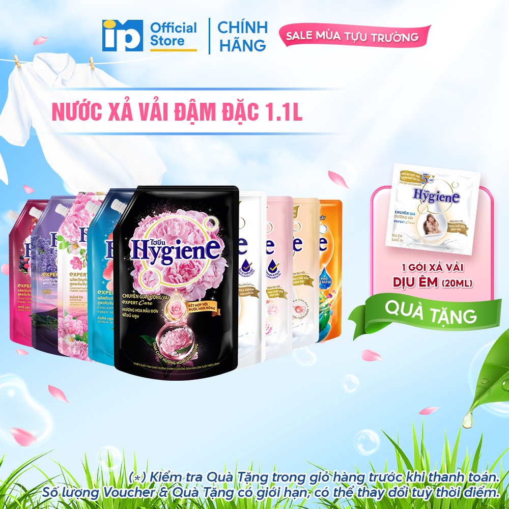 Nước Xả Vải Đậm Đặc Hygiene 1.1L (Sản Xuất tại VN)