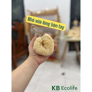 SET 2 BÔNG TẮM XƠ MƯỚP(Size nhí) NGUYÊN TRÁI mềm mại tạo bọt mịn massage da,dùng được cho trẻ con và người lớn