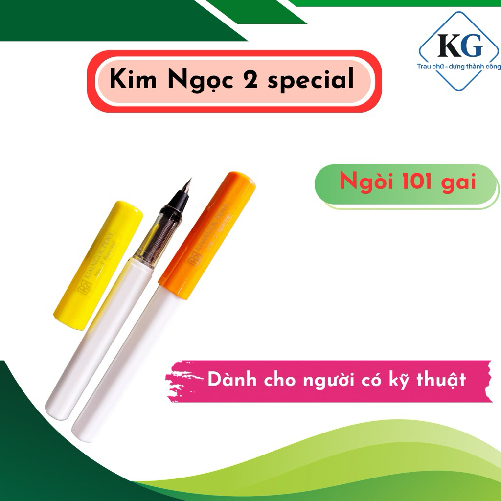 Bút Máy Kim Ngọc No2 Special, Ngòi Lá Tre 101 MÃNH Dành Người Có Kỹ Thuật - Bút Máy Luyện Chữ Đẹp - Góc Nhỏ Yêu Chữ