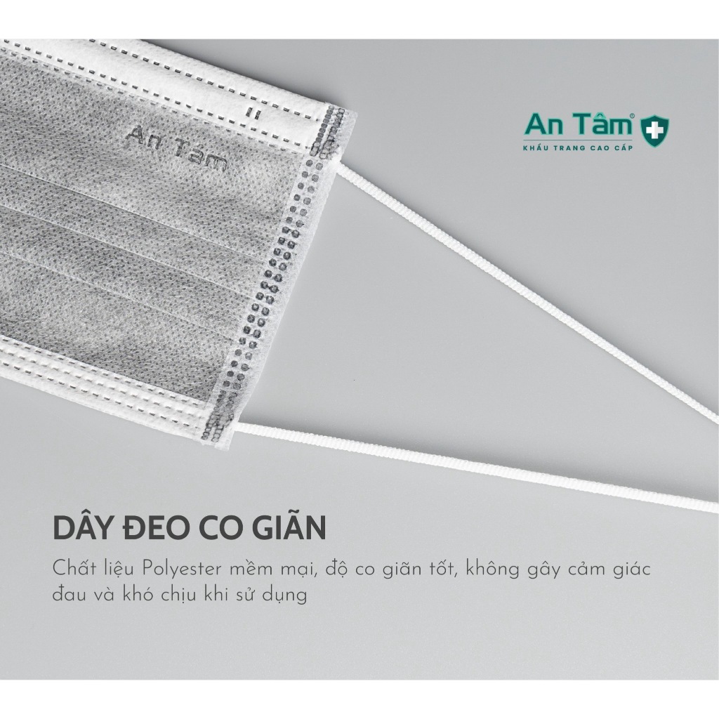 Set 250 cái Khẩu trang y tế CHÍNH HÃNG An Tâm 4 lớp kháng khuẩn cao cấp che phủ toàn diện
