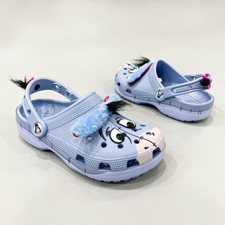Dép sục dinas classic lừa xanh 'Eeyore' nam nữ, sục màu xanh hoạt hình collab unisex hình con lừa tặng kèm charm