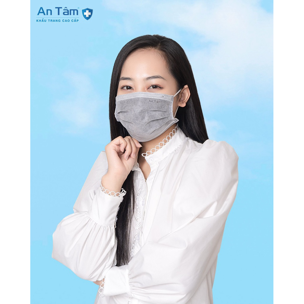 LIVE - Set 300 Cái Khẩu trang y tế CHÍNH HÃNG An Tâm 4 lớp kháng khuẩn cao cấp, che phủ toàn diện