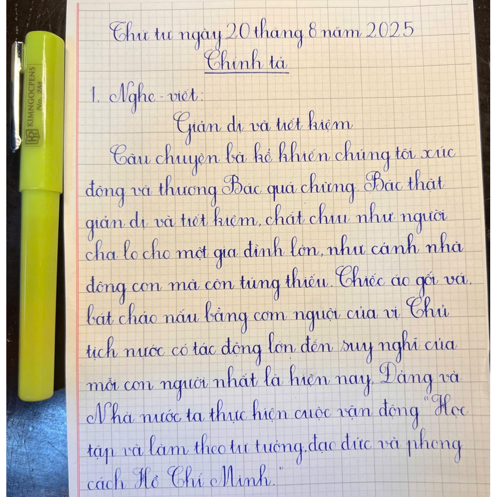 Bút Máy Kim Ngọc No.2M Ngòi Êm Trơn – Bút Cho Bé Viết Hàng Ngày, Luyện Chữ Đẹp | Góc Nhỏ Yêu Chữ