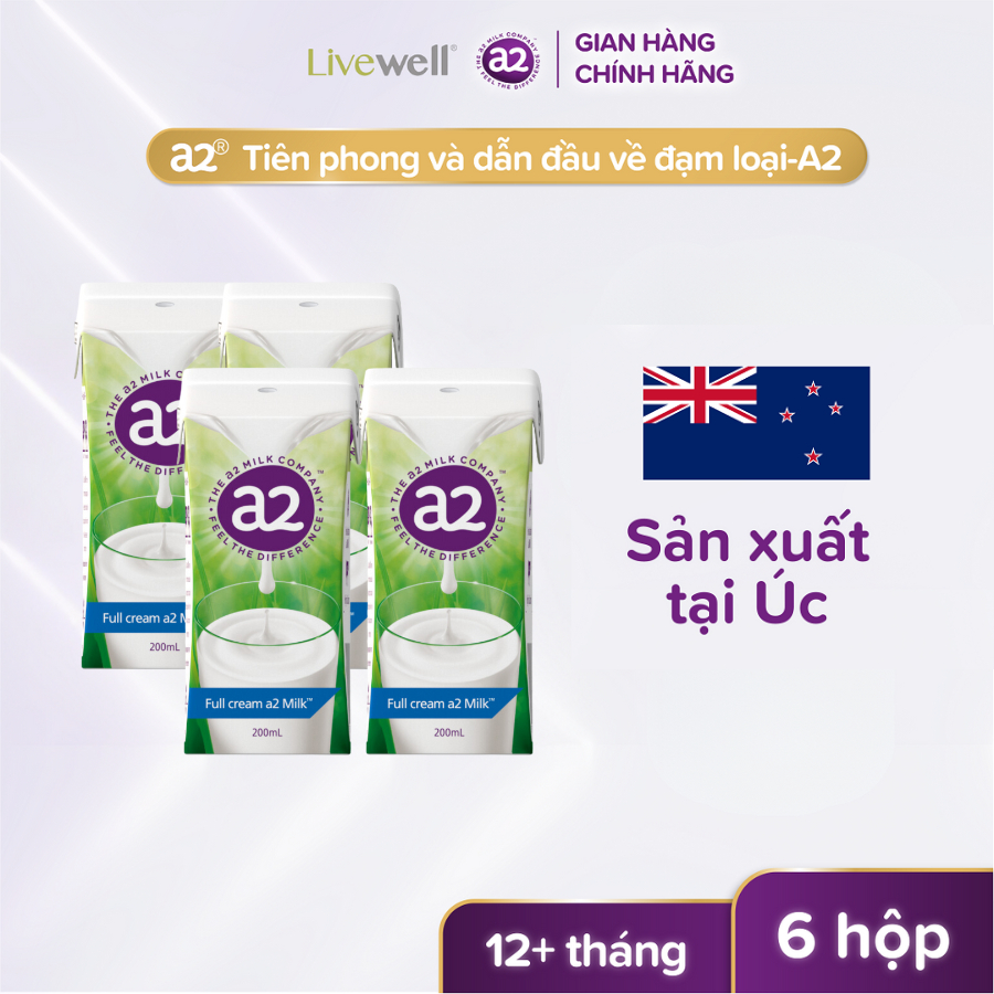 Sữa Tươi A2 Milk UHT Nguyên Kem Dạng Nước 200ml | Shopee Việt Nam