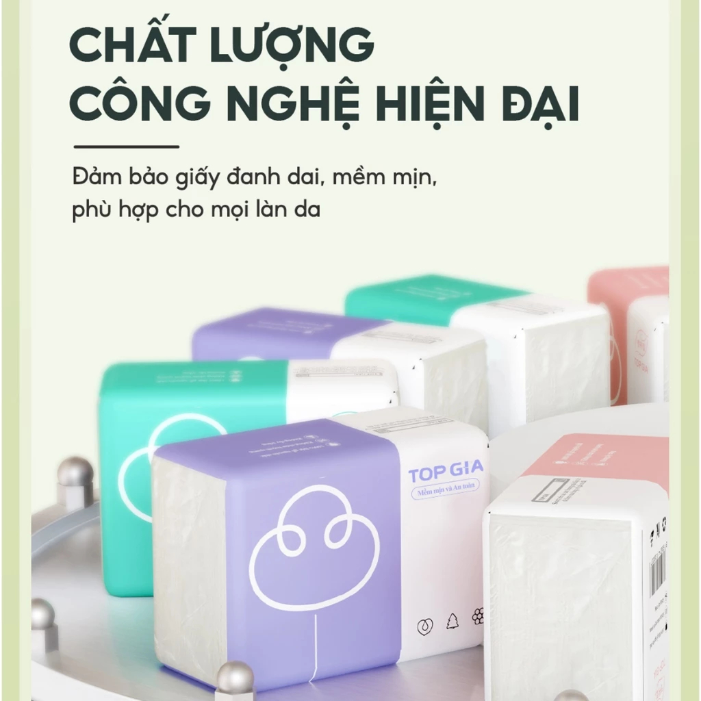 Khăn Giấy Ăn Gấu Trúc Top Gia Thùng 32 Gói Cao Cấp -  Khăn Giấy Rút Mini 3 Màu 4 Lớp Dày Dặn Mềm Mịn amizin